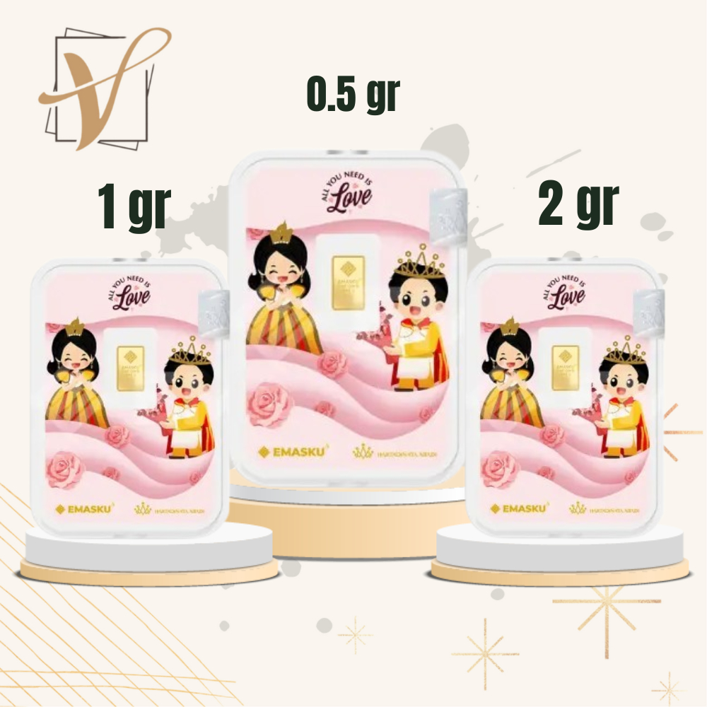 Logam Mulia Emasku Love 0.5 - 2 Gram