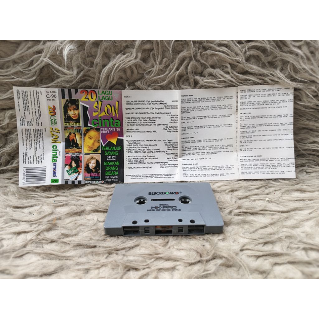 20 lagu slow cinta  kaset pita