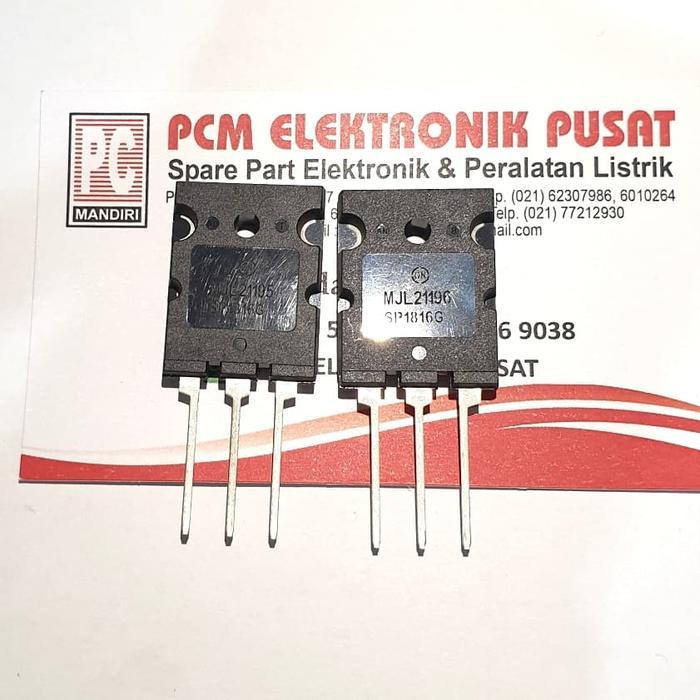 Transistor Power Ori Original Mjl21195 Mjl21196 Asli Mjl 21195 21196