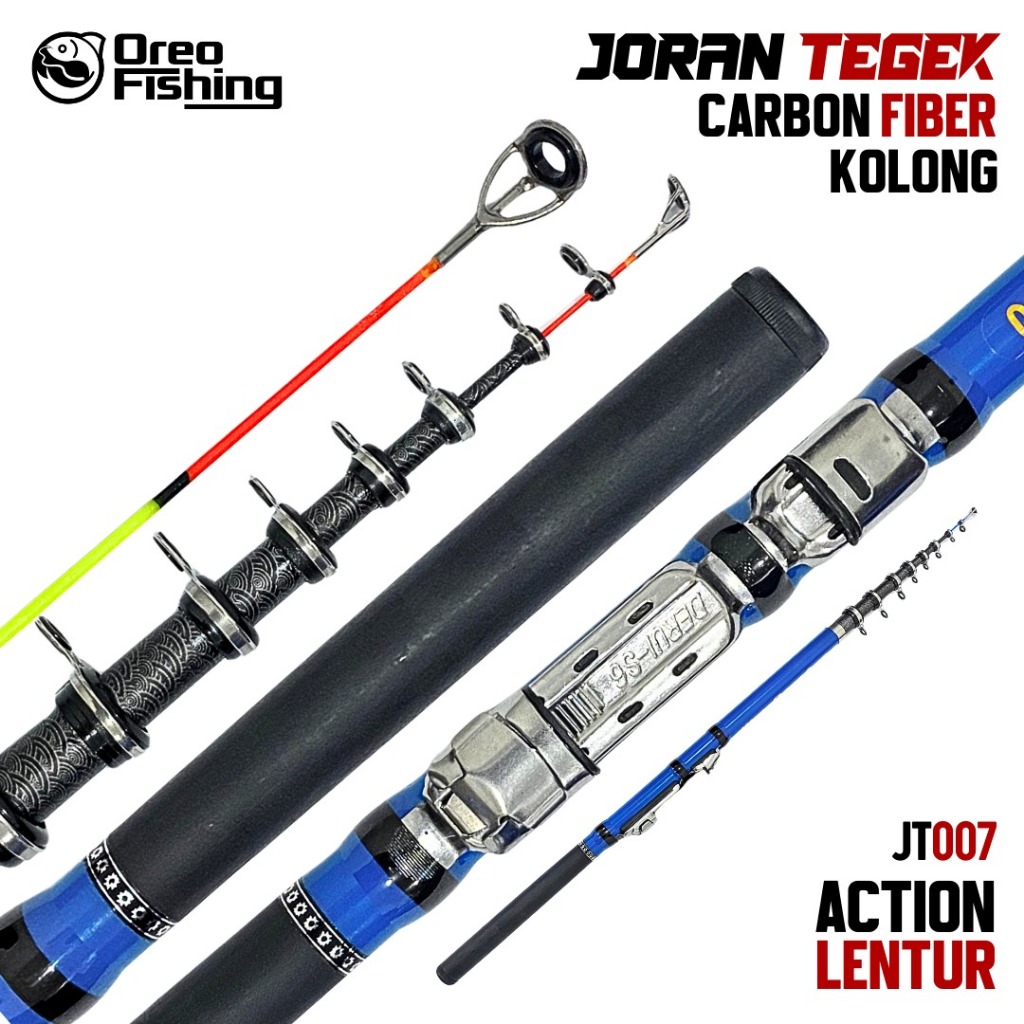 Joran Tegek Lentur Carbon Fiber Joran Tegek Kolong Ring Guide Stainless Steel