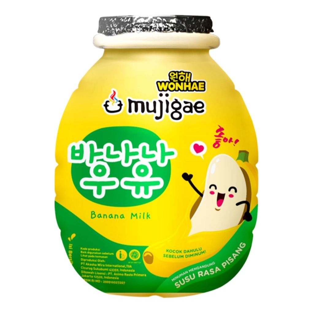 Mujigae Susu Cair Rasa Pisang 250 ml