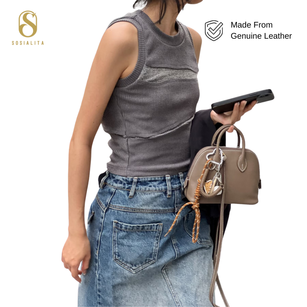 BONITA 20CM GENUINE LEATHER TAS WANITA KULIT ASLI
