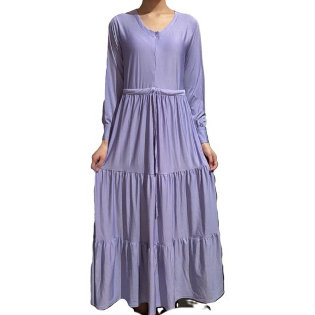 [PRELOVED] Dress muslimah ungu muda
