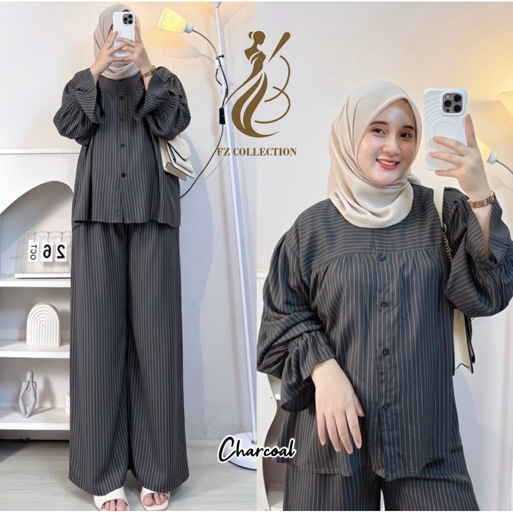 Setelan Wanita Casual ARIMBI SALUR Rayon Premium / Setelan Mewah Jumbo Busui Kekinial Termurah