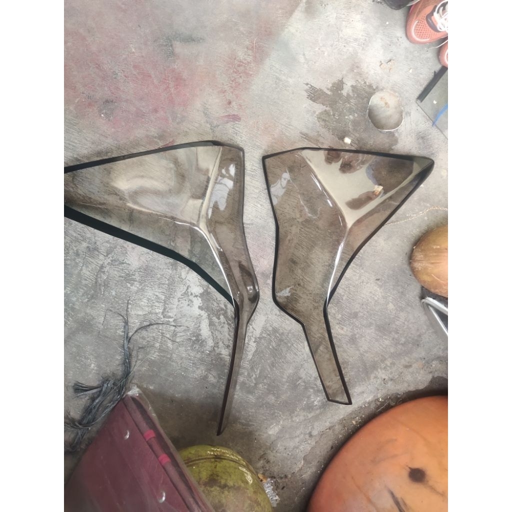 mika headlamp pajero sport dakar tahun 2016_2023 custom smoke / clear