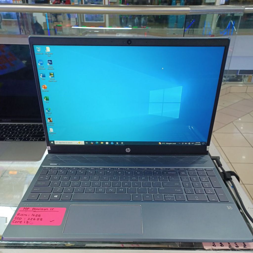 laptop hp pavilion 15 intel core i7-1065G7 NVIDIA GeForce MX250 touchscreen ram 16gb ssd 256gb 1060