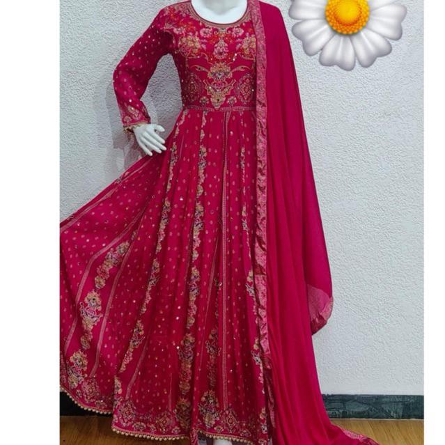 Dress wanita mewah asli india viral