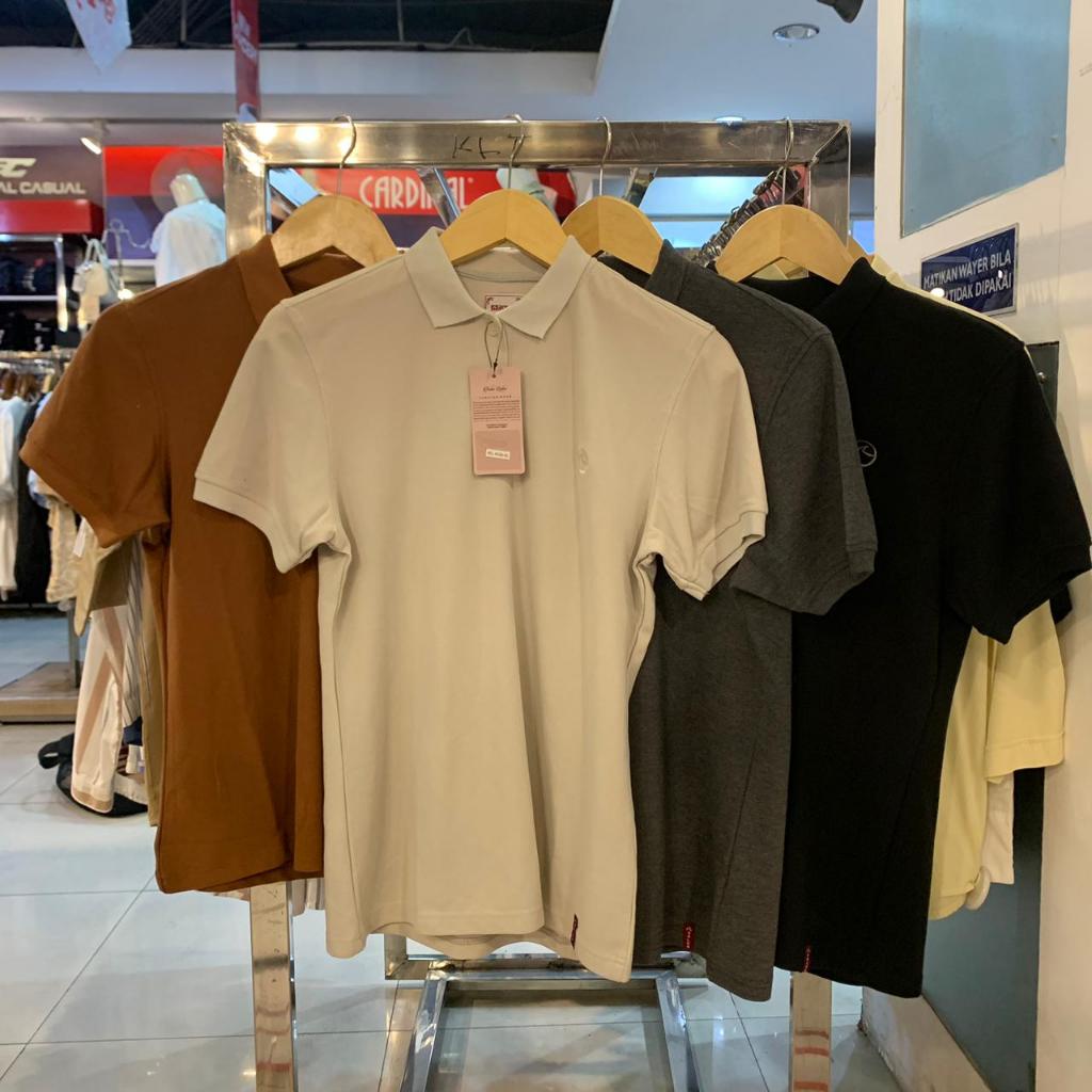 Kaos Polo Wanita Rolun PSL4422 Atasan Wanita Pendek Berkerah Polos
