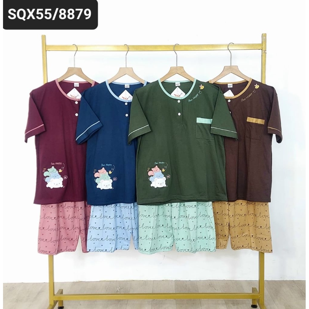 Babydoll Dewasa 3/4 Jumbo Merk Amro Label Putih Termurah