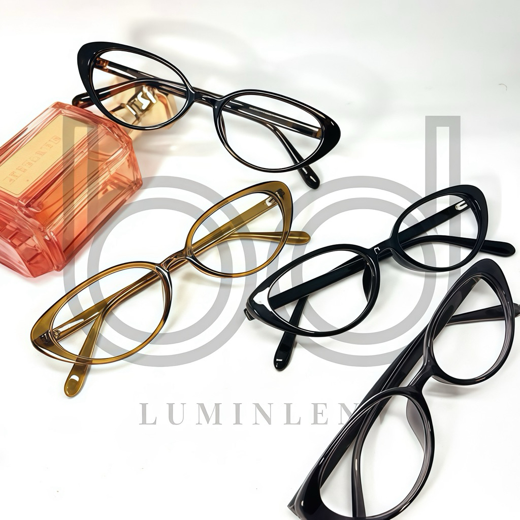 Frame Mika Kacamata Wanita Fashion Minus dan Normal Oval Kecil Antiradiasi Bluecromic Photocromic