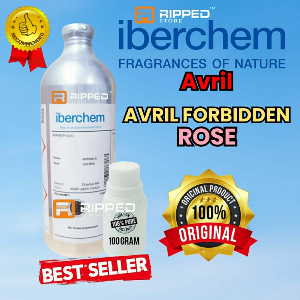 100ml Bibit Parfum Murni Avril Forbidden Rose By Iberchem