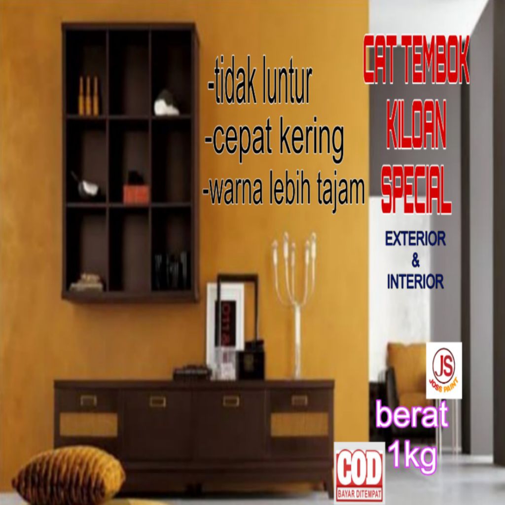 CAT TEMBOK KILOAN INTERIOR DAN EXTERIOR 1KG