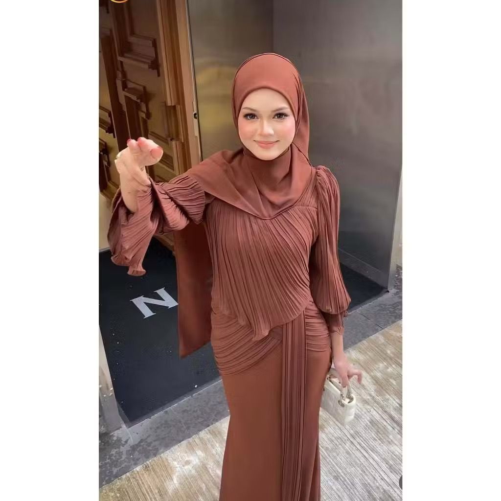 New Cyren Dress Model Malaysia Mermaid Baju Kurung Pres Boby Dress Kondangan Terbaru 2026 Warna Best