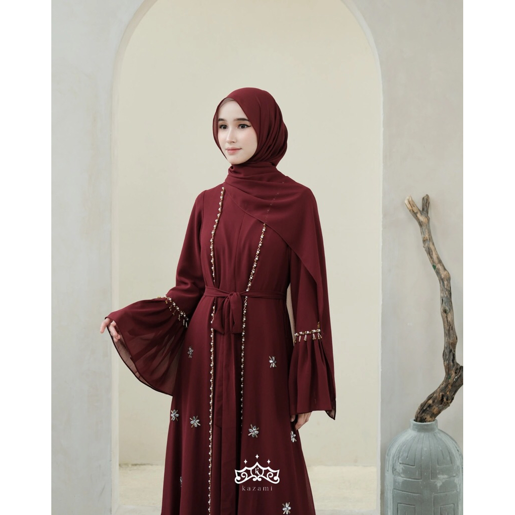 KAZAMI- ULYYA & AISHWARYA  BY KAZAMI STORE Ori kazami Gamis Ceruty dress viral