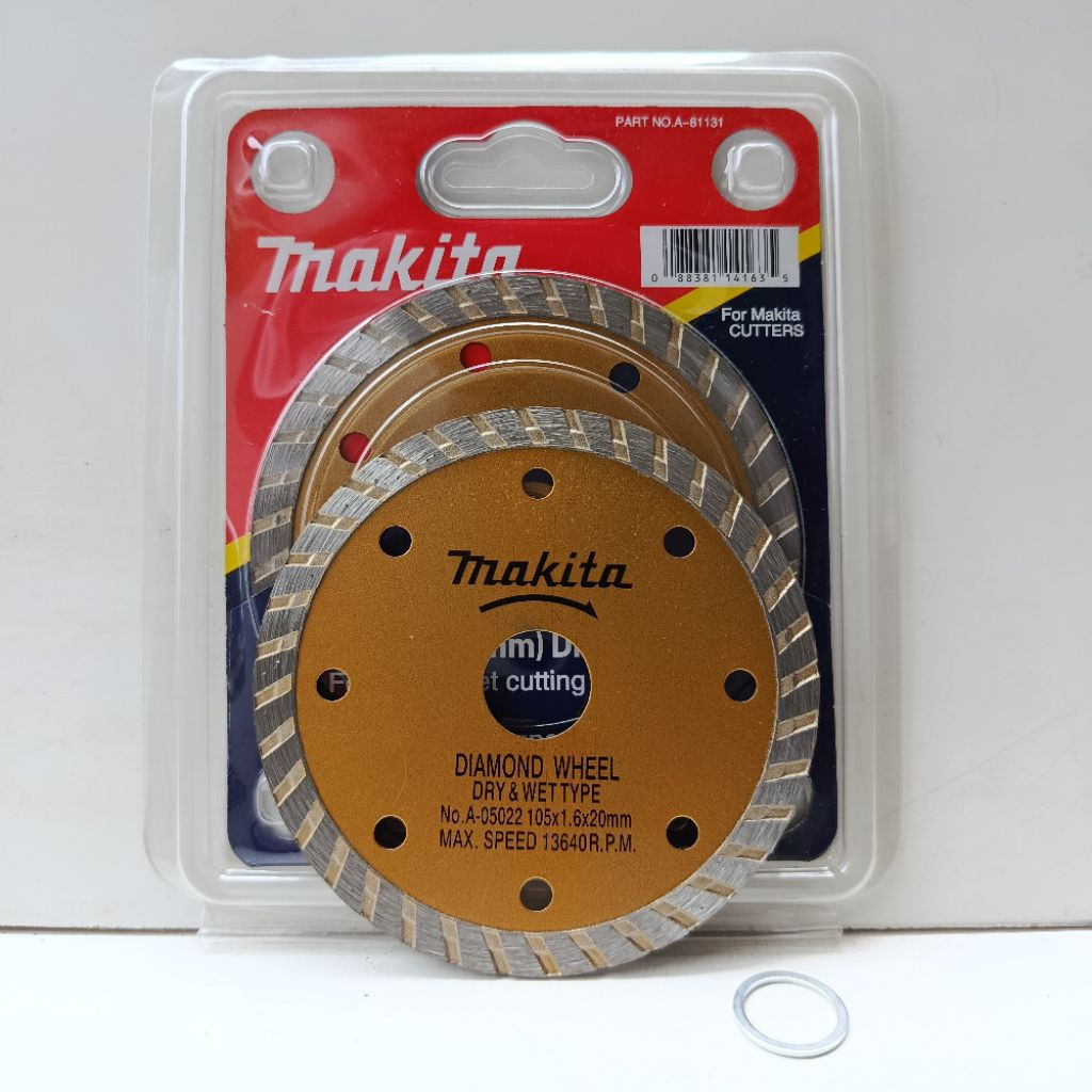 MATA PISAU POTONG KERAMIK BETON UBIN MAKITA TURBO 4" DIAMOND WHEEL MATA GERINDA PEMOTONG KERAMIK