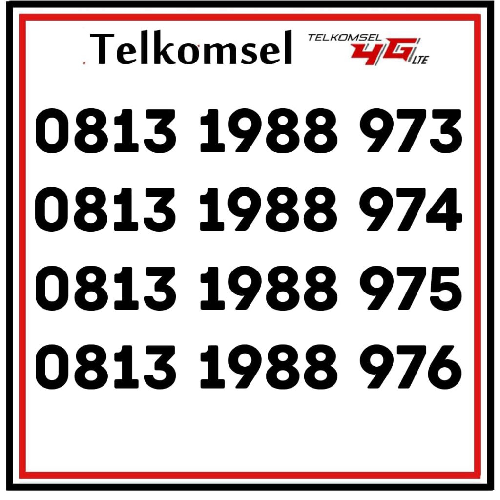 Nomor Cantik Perdana Simpati " tahun 1988"