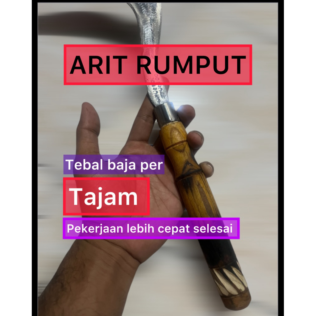 berbahan baja per aret rumput baja asli