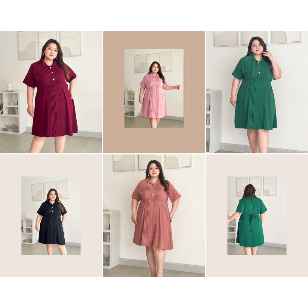Amanda Dress Natal - Dress Jumbo - Dress Bigsize - Dress Natal