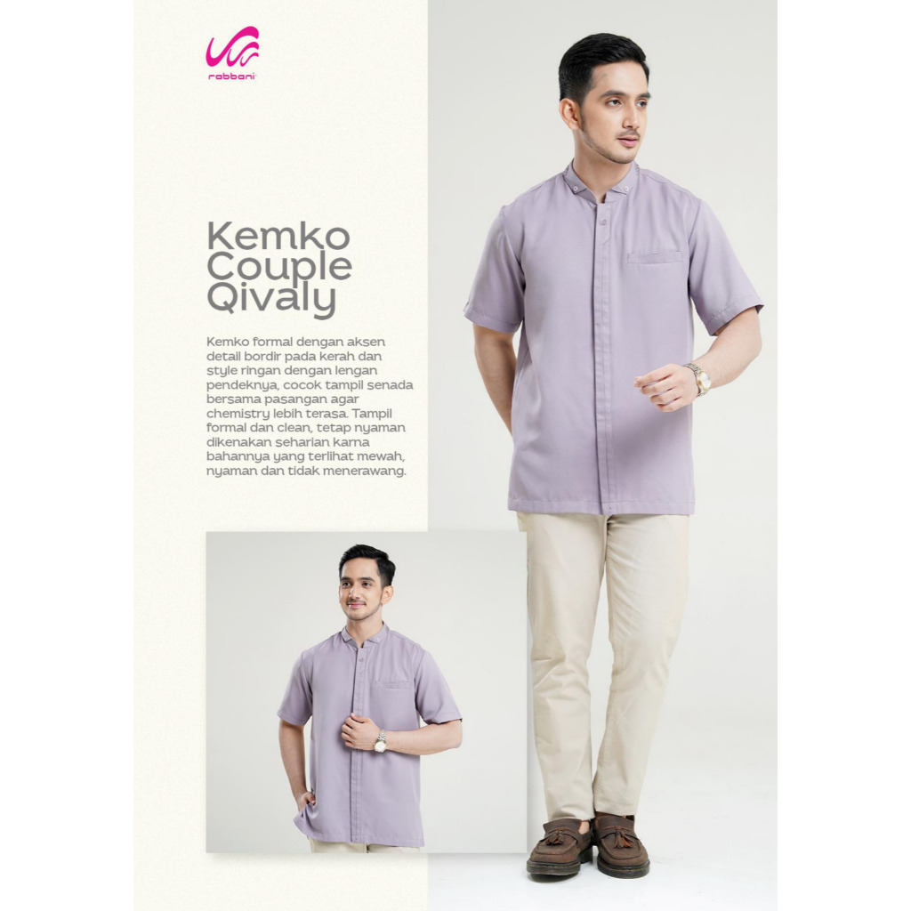 Rabbani - Kemko Couple Qivaly / kemeja Koko Rabbani Terbaru Muslim Original Murah