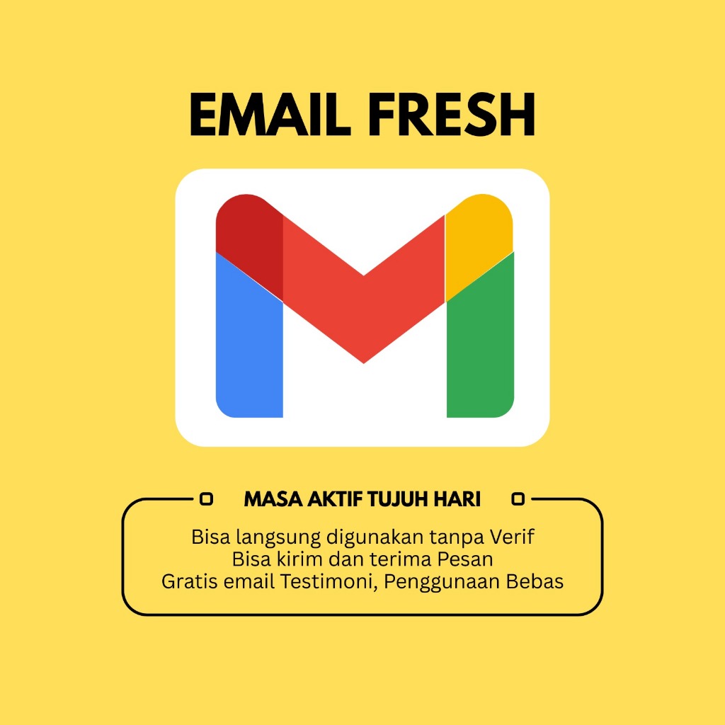 Email Gsuite 7 Hari (30 pcs Bergaransi)