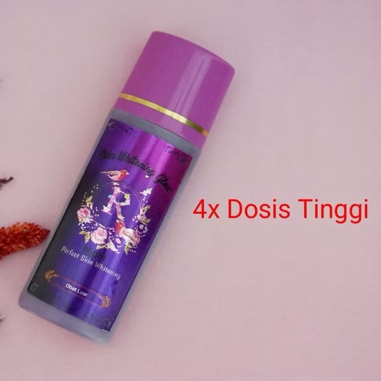 LOTION NIGHT GLOW 4X DOSIS Lotion Pemutih Kulit Anggur Whitening Dosis Tinggi