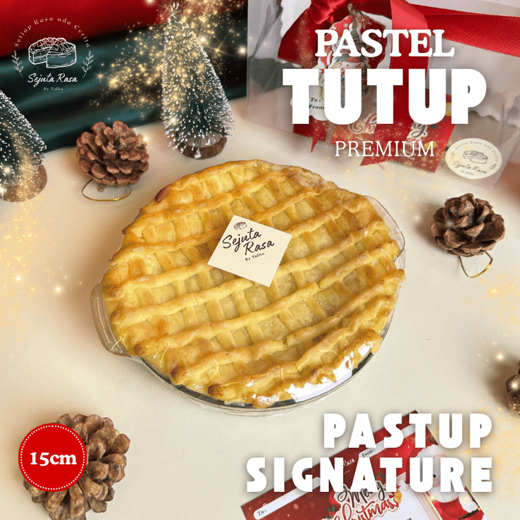 Food Hampers Pastel Tutup Signature 15cm – Pastup Premium Mangkok Kaca Small - Parcel Surabaya