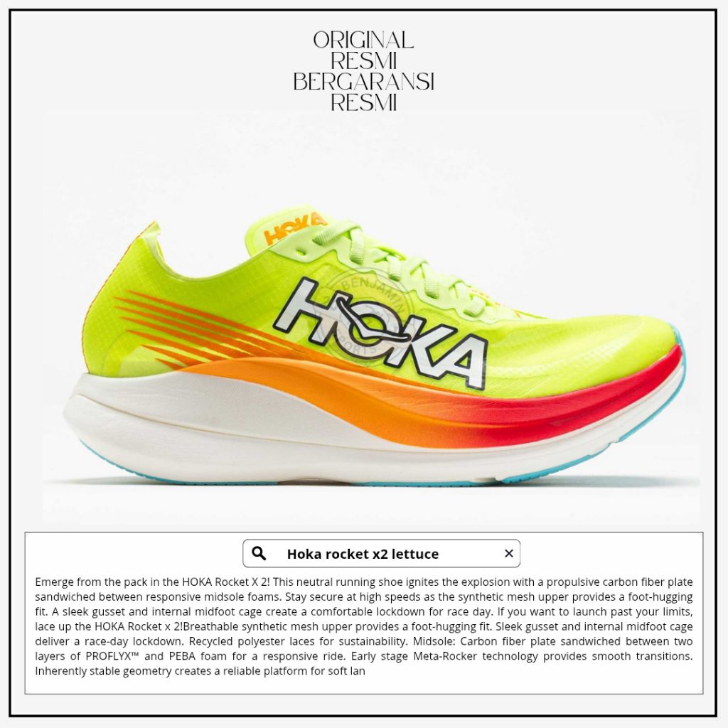 Hoka rocket x2 Unisex running white Multi Carbon plate original