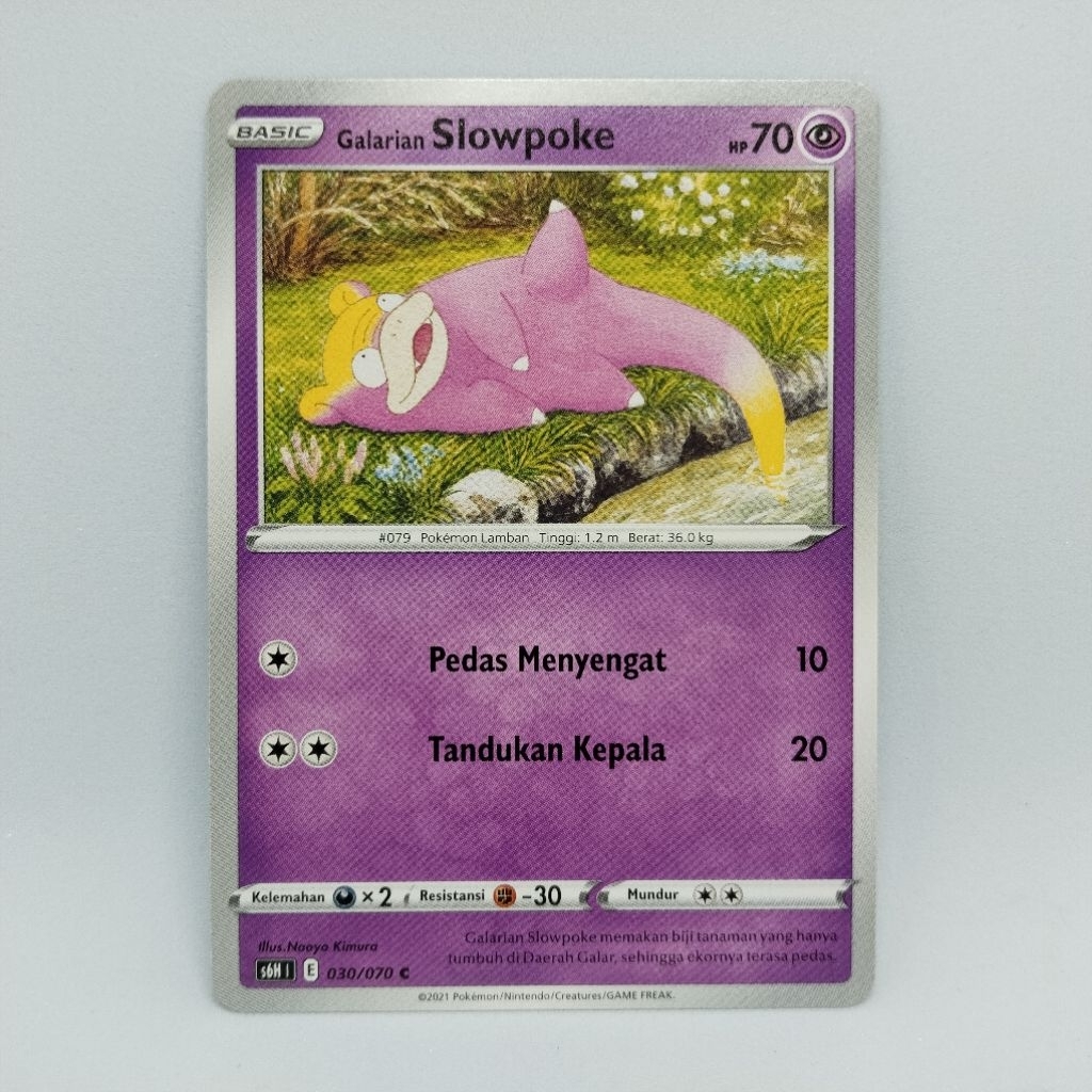 TCG Galarian Slowpoke S6H 030/070 Card Kartu Pokemon Indonesia