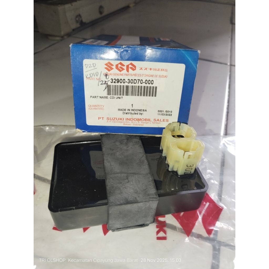 ori cdi unit motor Shogun 110 kebo old lama lawas Suzuki sogun 110 Unyil new 30D sidiai unit pengapi