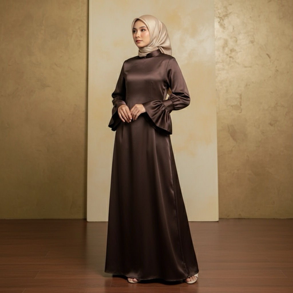 Ameera - Inner Dress | Inner Lengan Panjang | Inner Satin | Inner Outer | Inner Kebaya