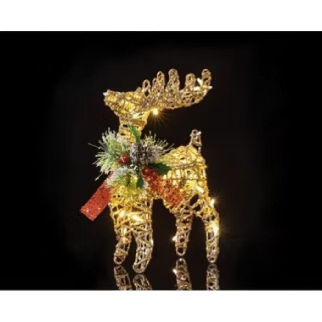 LAMPU RUSA 40CM dan 50CM WARMWHITE HIASAN NATAL LAMPU