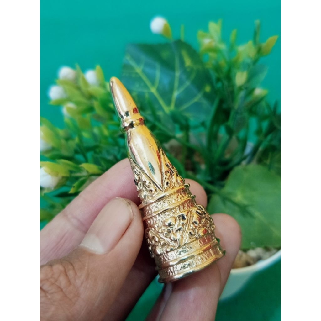 pucuk ornamen tongkat komando Wesi kuning super