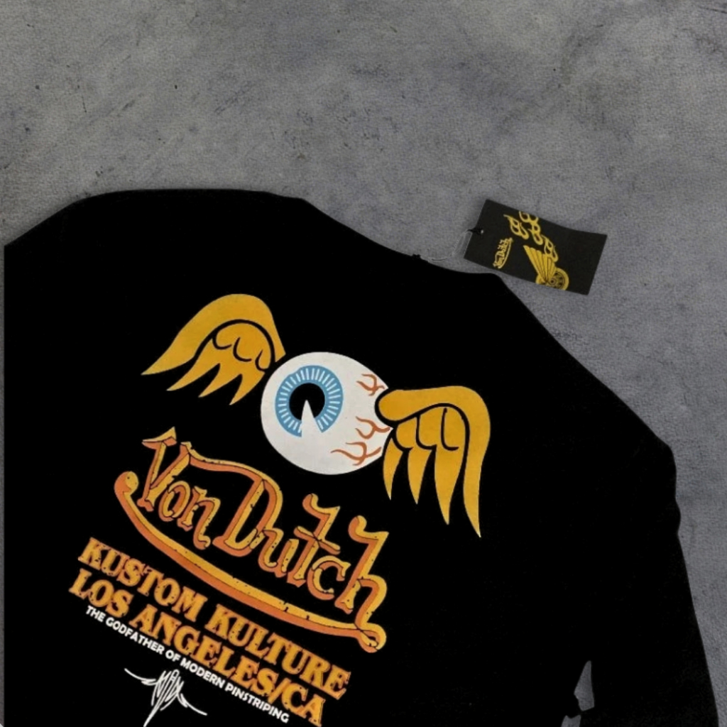 Kaos Long sleeve Lengan Panjang Von Dutch Art Mata Original Store