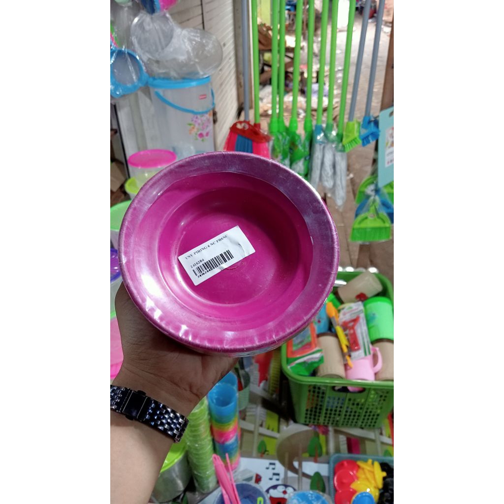 Piring plastik kecil 1 lusin (12 pcs) [ PROMO]