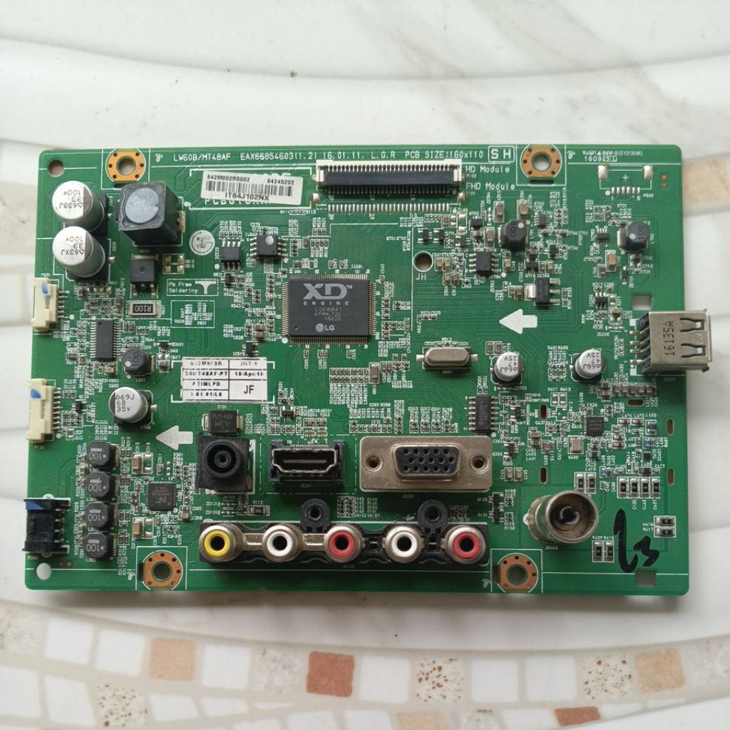 Mainboard monitor TV LG 22MT48AF/ Rusak