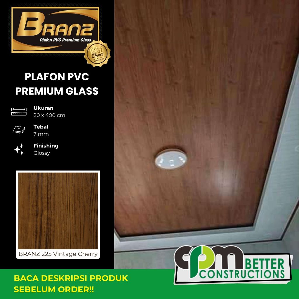 Javafon Branz Plafon PVC 225 Vintage Cherry Laminate