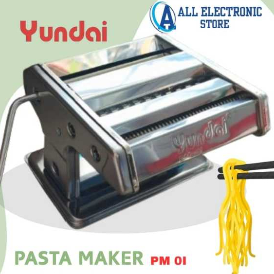 AMPIA YUNDAI PM-01 GILINGAN MIE PASTA MAKER PM 01 Untuk Menggiling Memotong Adonan Pasta Mie Kue Bah
