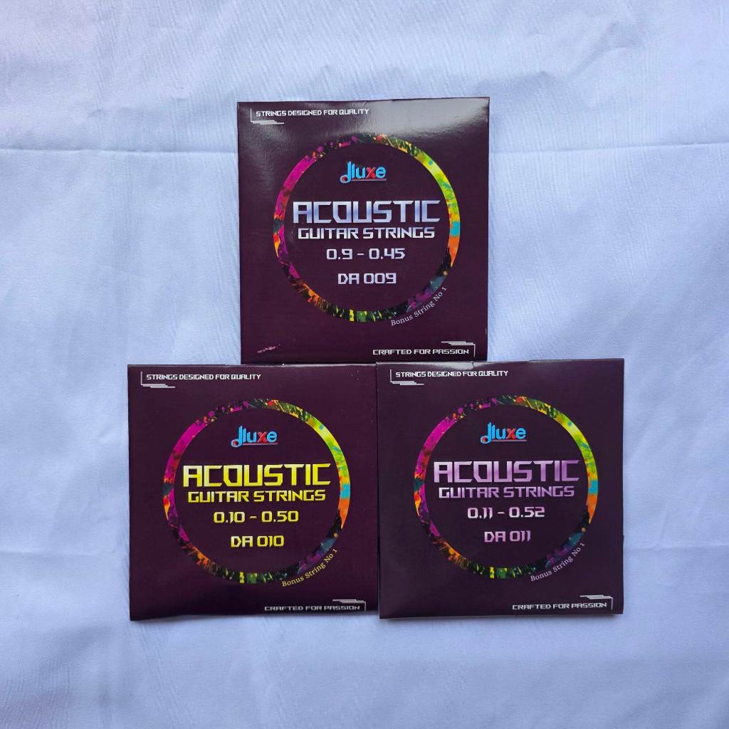 SENAR GITAR AKUSTIK STRING DLUXE ORIGINAL FULLSET /  SENAR GITAR AKUSTIK ELEKTRIK / SENAR AKUSTIK ST