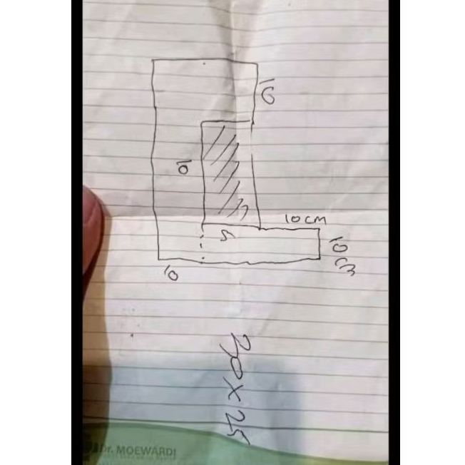 Plat Besi Hitam 5mm bentuk custom
