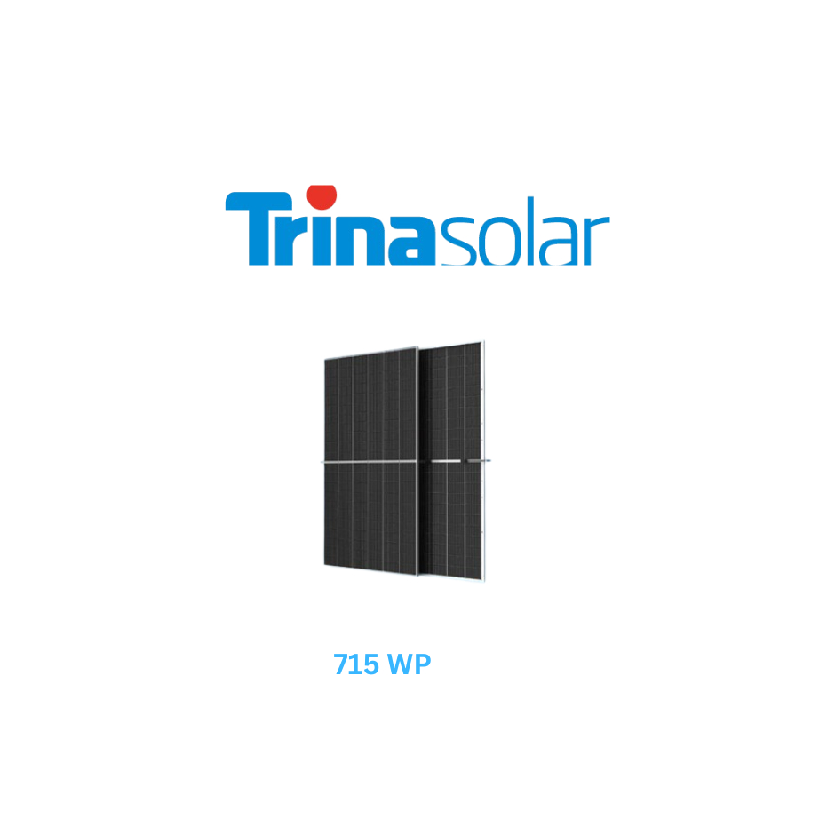 TRINA Solar 715WP Bifacial Dual Glass Monocrystaline Solar Panel - PV