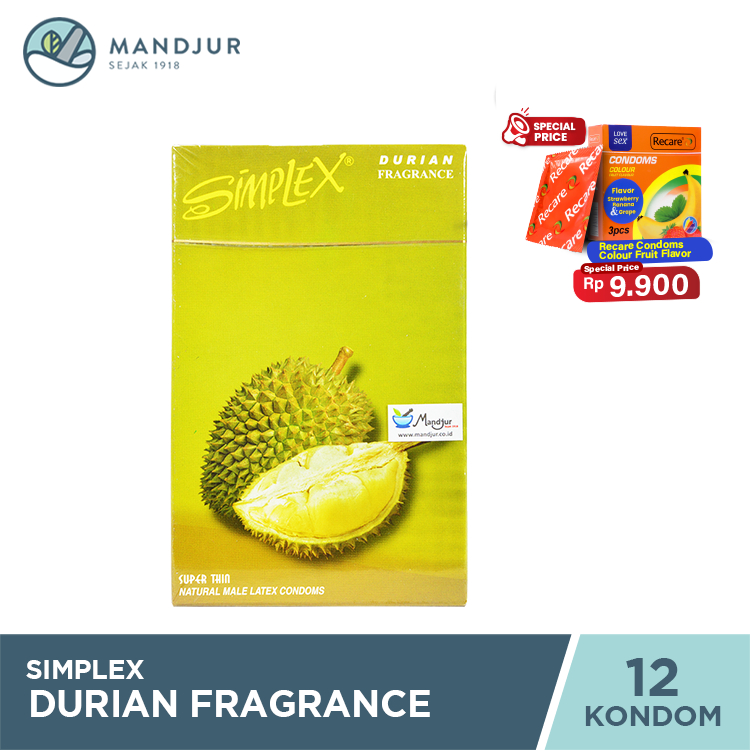 Kondom Simplex Durian Fragrance - Isi 12