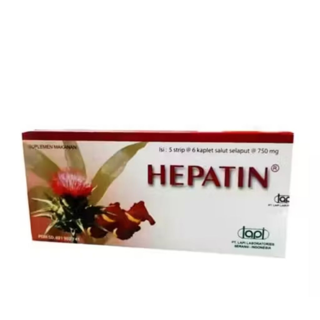 Hepatin box isi 30 kaplet