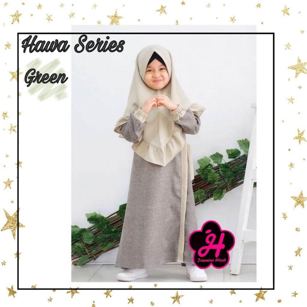 Gamis Syari Set Anak Hawa Series Zea by Jasmine Hijab