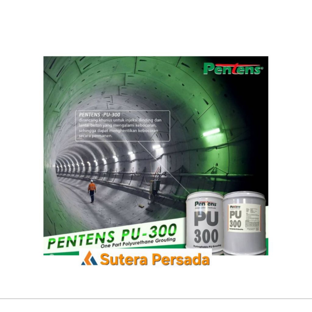 Pentens PU 300 One Part Polyurethane - PU Grouting - Concrete Injection 20kg