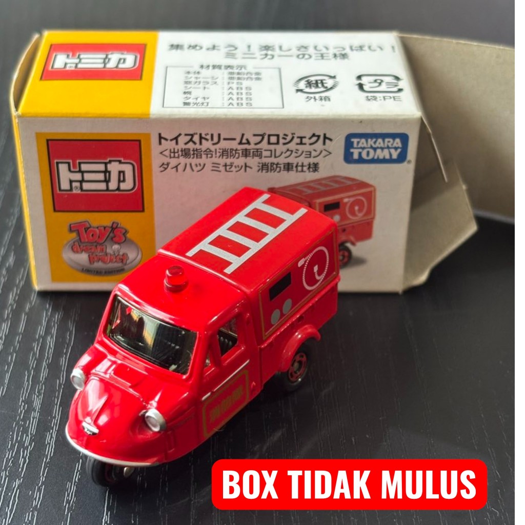 Tomica Bemo Daihatsu Midget Fire Engine