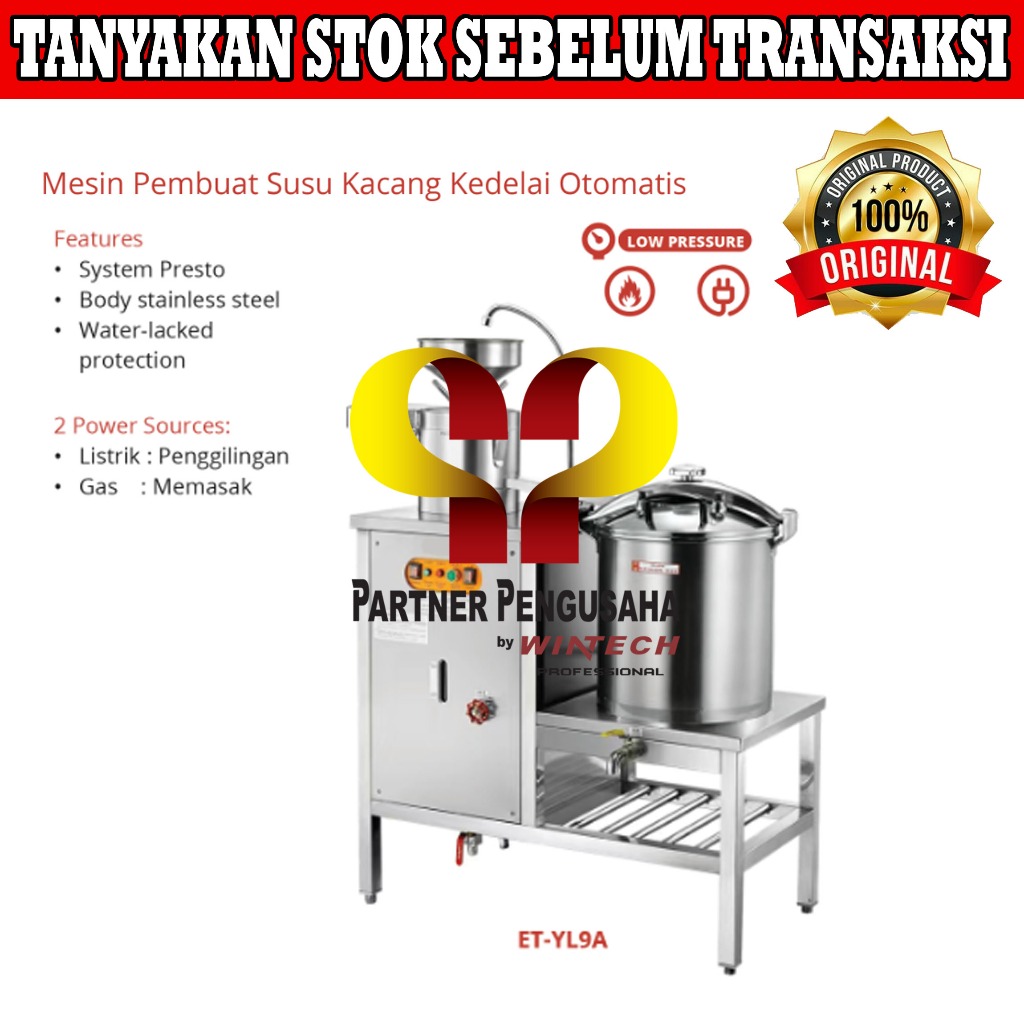 GETRA ET-YL09A MESIN SUSU KEDELAI/MESIN PEMBUAT SUSU KEDELAI OTOMATIS
