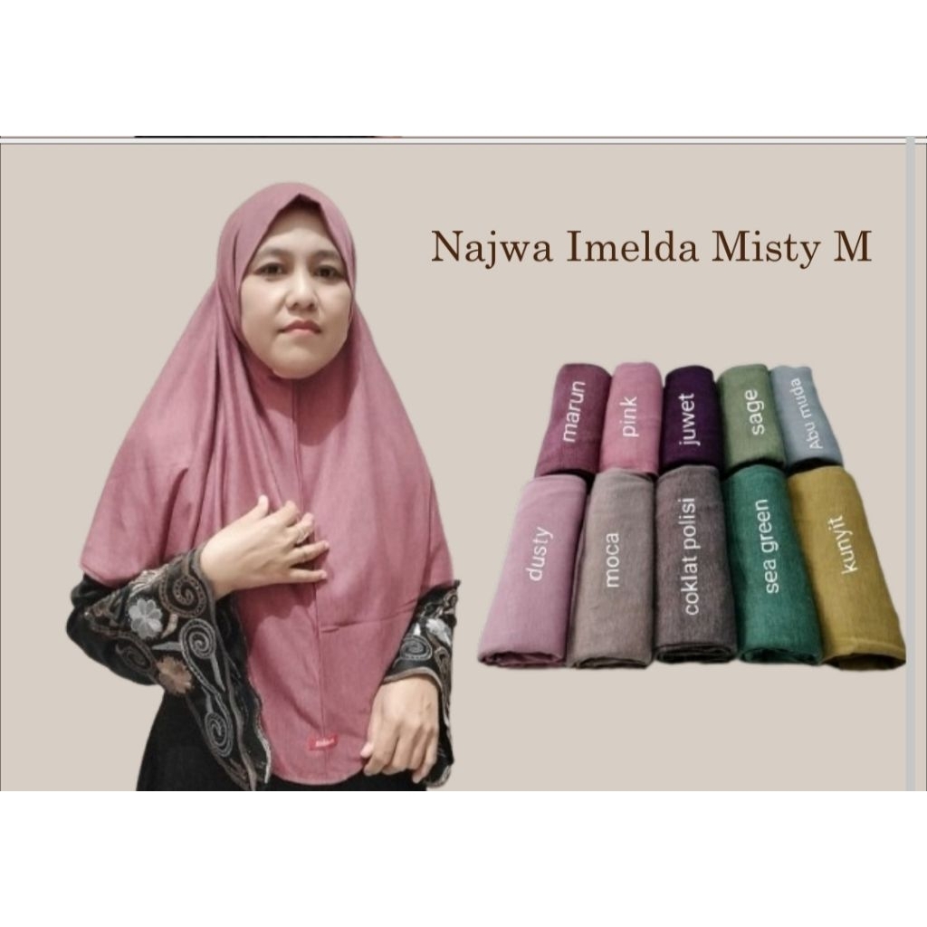 Hijab Najwa Imelda Misty | Ukuran M | Ukuran L