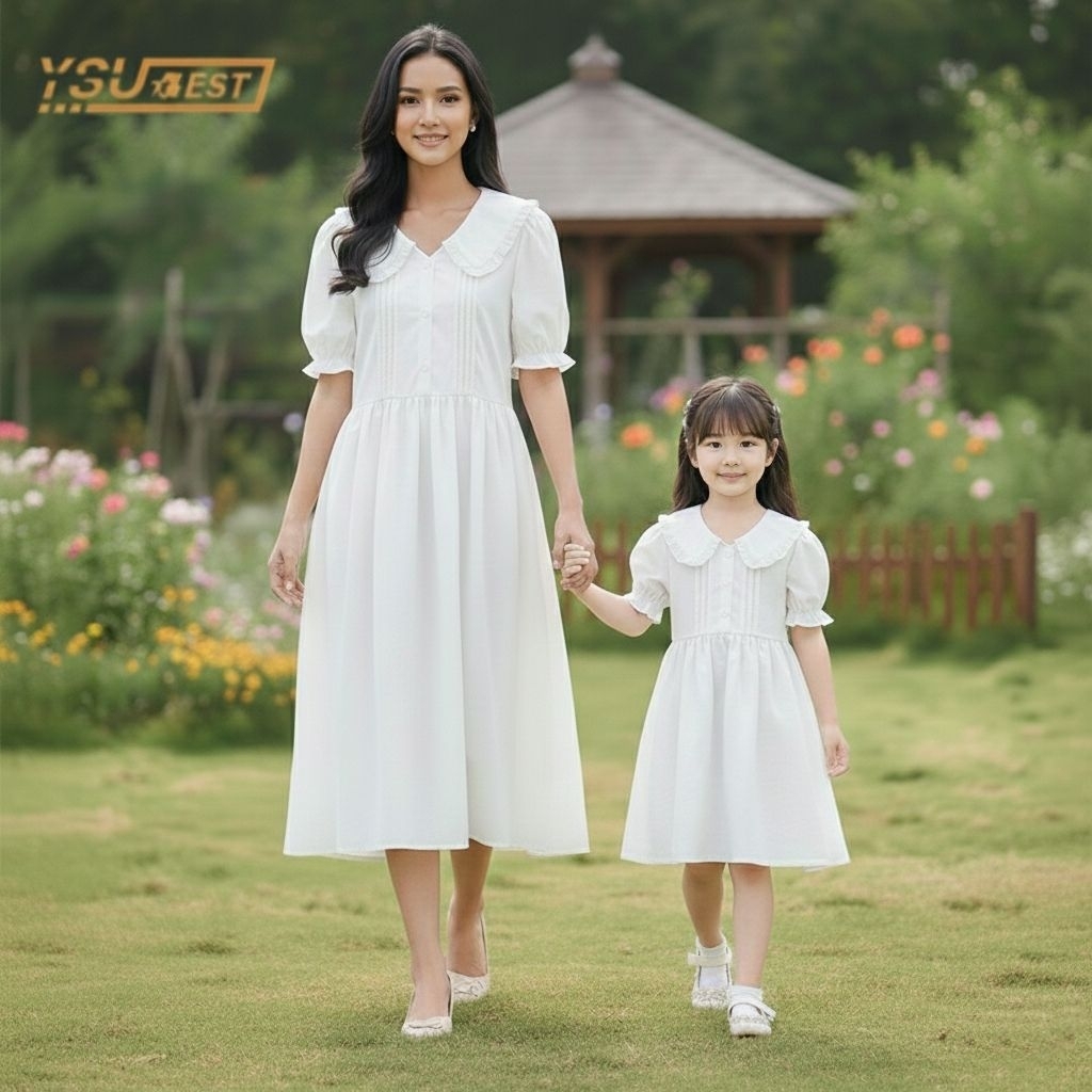 Shafira Couple Ibu Dan Anak Perempuan / Baju Couple Ibu Dan Anak Perempuan / Blouse Couple Ibu Anak 