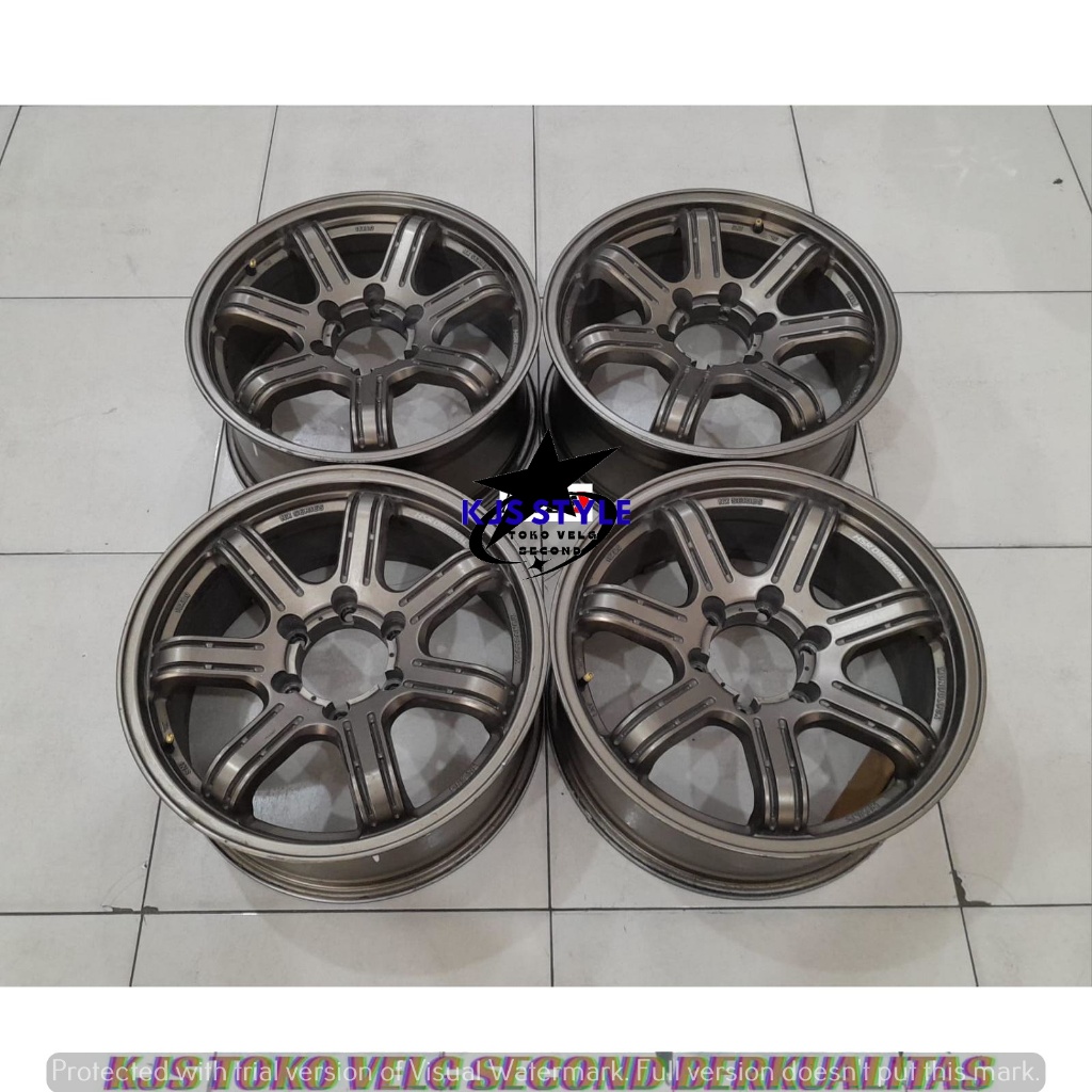 READY STOK VELG RACING SECOND MODEL HSR SIAK RING 18 PCD 6X139.7 ET25 WARNA BRONZE COCOK UNTUK MOBIL