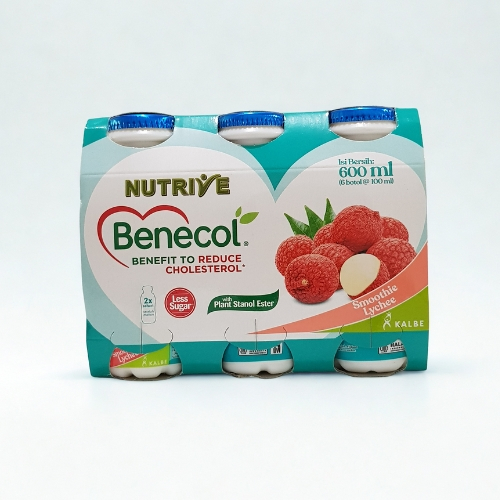 1 PCS NUTRIVE BENECOL 100ML RASA BUAH BUAHAN MEMBANTU MENURUNKAN KOLESTROL BENECOL